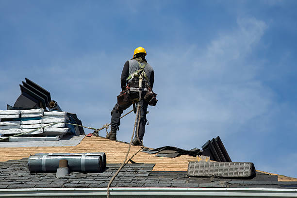 Professional Roof Replacement technician working in South Berwick, ME